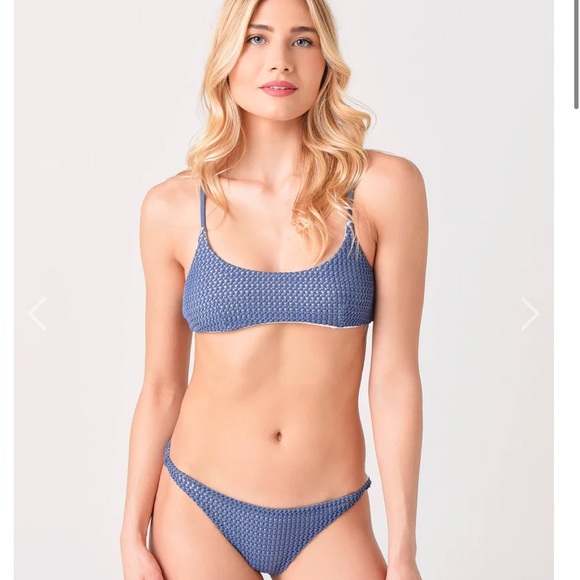 Onia Other - Onia Vacay vibes come through with the Onia Women Sarita Bikini Medium Navy Set